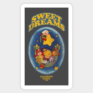 Sweet Dreams Rainbow Brite Distressed Sticker